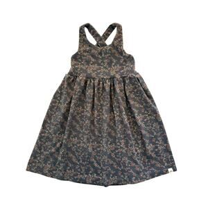 Lulu + Roo (Little Road) Floral Jersey Knit Cross Back Dress Size 5-6y